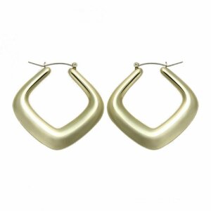 Stainless Steel - Ear ring - Gold - squared