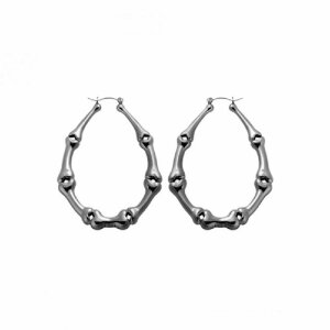 Edelstahl - Ohrring - Anthrazit - Gothic