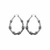 Edelstahl - Ohrring - Anthrazit - Gothic