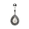 Acier - Banane - Ornement teardrop crystal