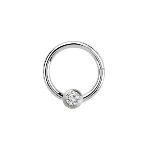 Steel - BCR ball closure ring - hinged - crystal