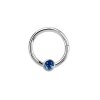 Steel - BCR ball closure ring - hinged - crystal
