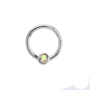 Staal - BCR-klemring - kliksluiting - kristal AB - aurora...