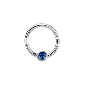 Staal - BCR-klemring - kliksluiting - kristal SA - saffier