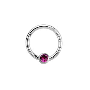 Acier - anneau de serrage BCR - click lock - cristal PK -...