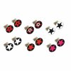 Steel - Ear stud - 12pcs Set - colourful
