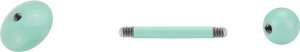 Steel - Mini-Barbell - pastel green - disc - Supernova...