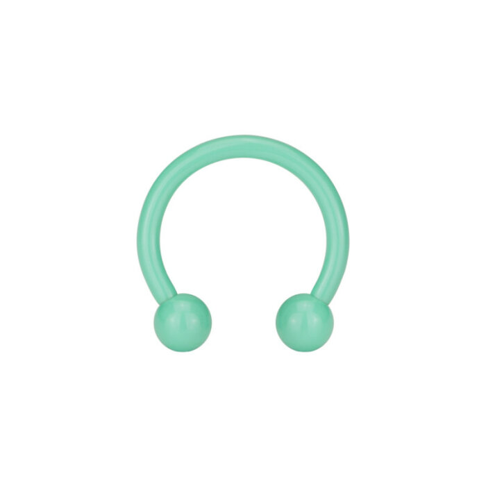 Steel - CBR Circular Barbell (horseshoe) - pastel green -...