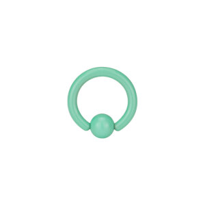 Steel - Mini BCR ball closure ring - pastel green - 1,2...