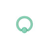 Steel - Mini BCR ball closure ring - pastel green - 1,2 mm - Supernova Concept