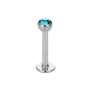 Stahl - Mini-Labret - Kristall - SWAROVSKI - Supernova...