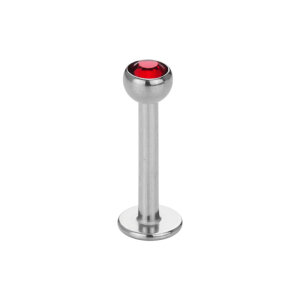 Stahl - Mini-Labret - Kristall - SWAROVSKI - Supernova Concept - 1,2 mm