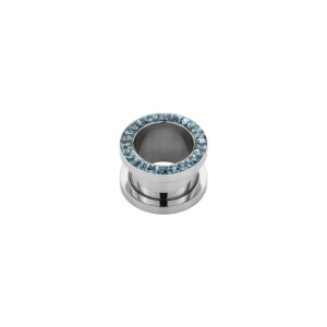 Stahl - Flesh Tunnel - Kristall - SWAROVSKI - Supernova Concept