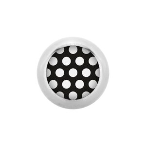 Steel - Screw ball - Polka Dots - Black-white - Supernova...