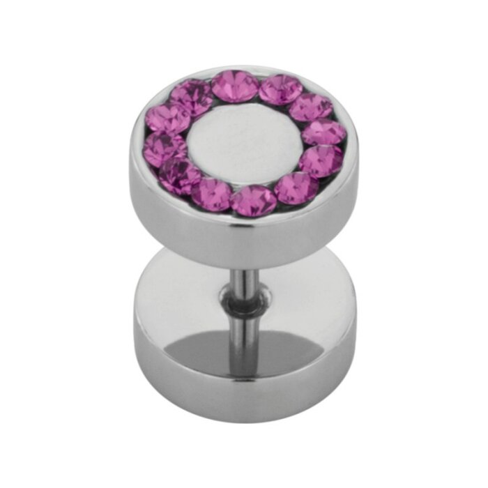 Steel - Fake Plug - SWAROVSKI - Supernova Concept -...