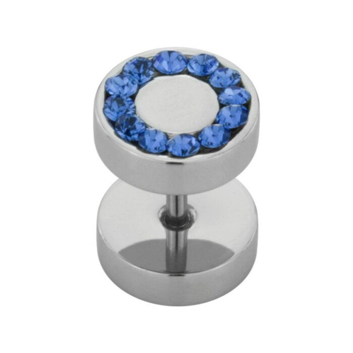 Steel - Fake Plug - SWAROVSKI - Supernova Concept -...