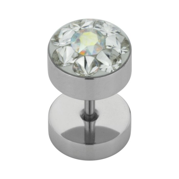 Stahl - Fake Plug - Epoxy - SWAROVSKI - Supernova...