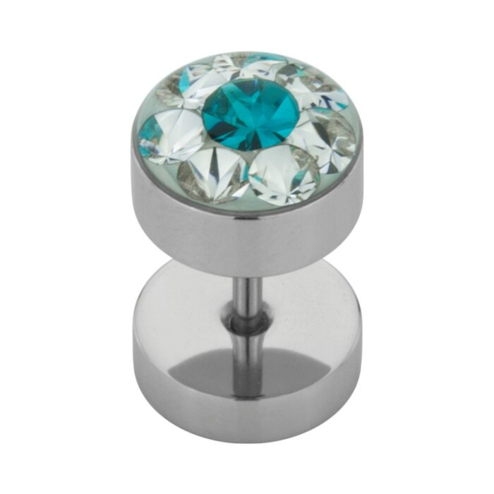 Steel - Fake Plug - Epoxy - SWAROVSKI - Supernova...