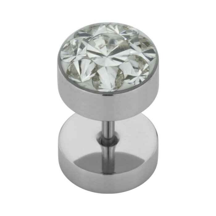 Steel - Fake Plug - Epoxy - SWAROVSKI - Supernova...