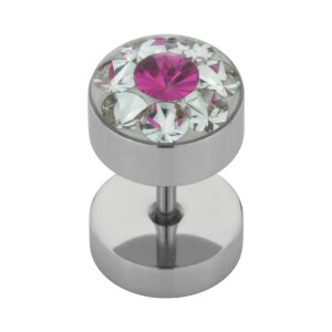 Stahl - Fake Plug  - Epoxy - SWAROVSKI - Supernova...