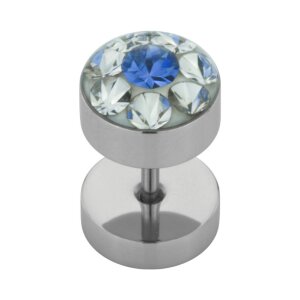 Stahl - Fake Plug  - Epoxy - SWAROVSKI - Supernova...