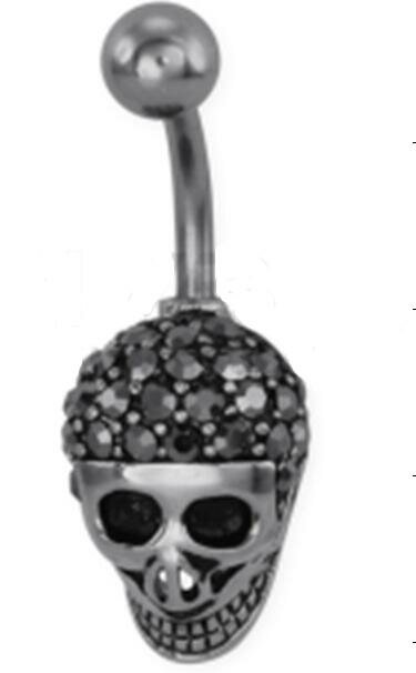 Stahl - Banane - lachender Totenkopf - Kristall
