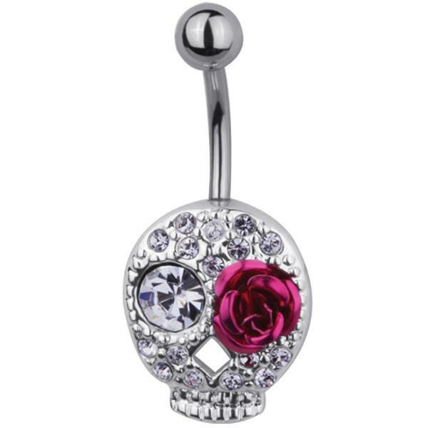 Steel - Banana - Skull Rose- Crystal