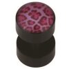 Acrylic - Fake Plug - Leo Design pink