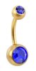 Gold Steel - Banana - matte - double crystal