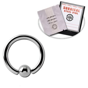 Steel - BCR ball closure ring - sterile