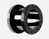 Acier noir - Tunnel - aspect diamant 14 mm
