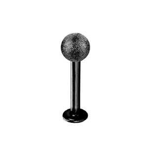 Black Steel - Labret - Diamantoptik 1,2 mm 6 mm 4 mm