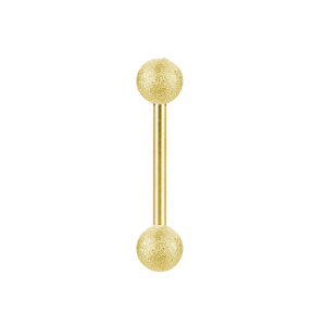 Gold Steel - Barbell - Diamantoptik 1,2 mm 12 mm 4 mm