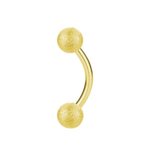 Gold Steel - Banane - Diamantoptik 1,6 mm 12 mm 4 mm