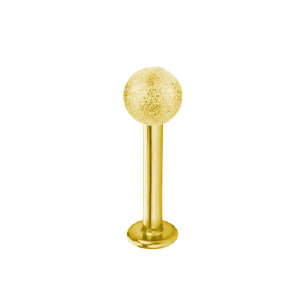 Gold Steel - Labret - diamond optics 1,6 mm  4 mm