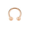 Rosegold Steel - CBR Hufeisen - Diamantoptik 1,2 mm 10 mm 4 mm