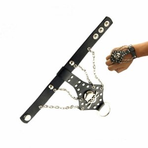 Armband - Lederoptik - Totenkopf