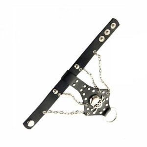 Armband - Lederoptik - Totenkopf