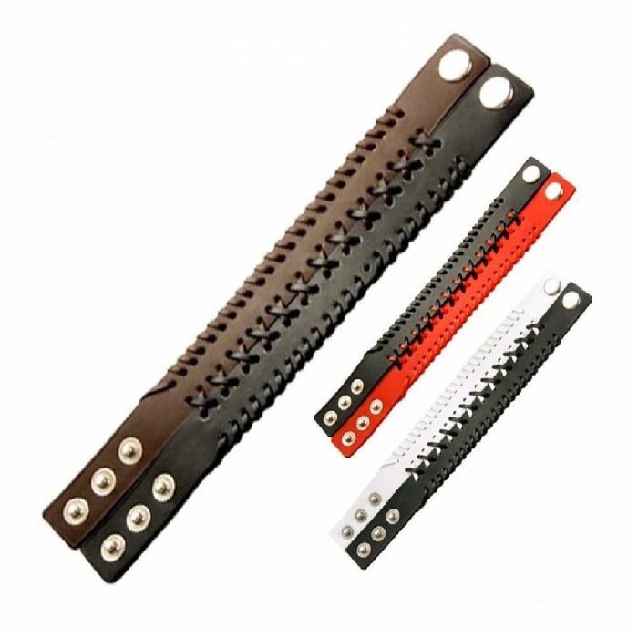 Leder - Armband - Nähoptik - zweifarbig