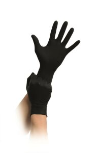 Latex - Handschuhe - schwarz - 100 Stk. - puderfrei -...