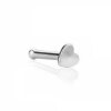 Stahl - Nasenstecker - 10er Pack - Herz