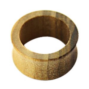 Holz - Flesh Tunnel - Braun gemasert - Tulip Wood