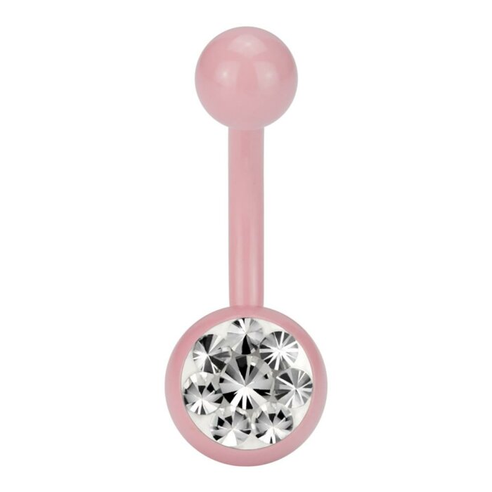 Stahl - Banane - pink - Multikristall - SWAROVSKI -...