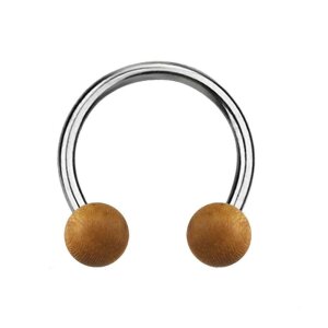 Steel - Circular Barbell - Wood