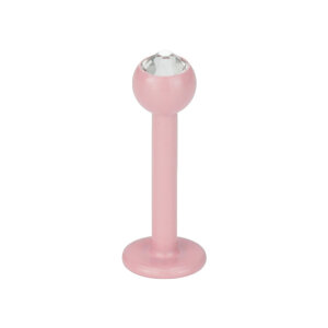 Stahl - Labret - pink - Kristall - SWAROVSKI - Supernova...