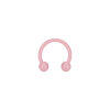 Steel - Mini CBR Circular Barbell (horseshoe) - pink - Supernova Concept - 1,2 mm