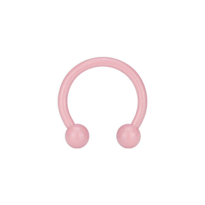 Steel - CBR Circular Barbell (horseshoe) - pink -...
