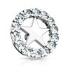 Steel - Dermal Anchor - Star - Crystals Clear (CC)