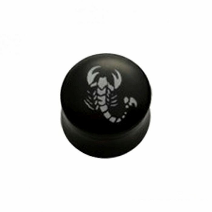 Acryl - Plug - konkav - Skorpion