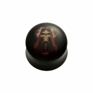 Acrylic - Plug - concave - skull #2